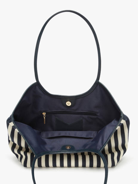 Schoudertas Rayure Nat et nin Blauw rayure RY ander zicht 3