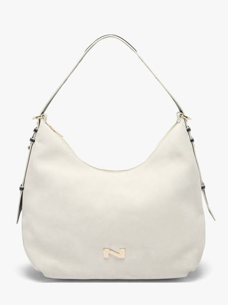 Sac Port� �paule Carrie En Cuir Daim Nathan baume Beige vogue 1