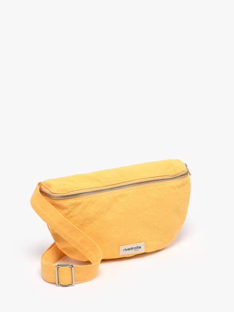 Belt Bag Custine Gerecycleerd Katoen Rivedroite Geel timeless CUSTITIM ander zicht 2