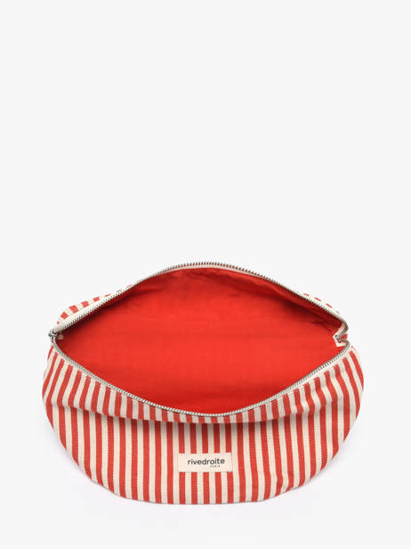 Belt Bag Custine Striped Gerecycleerd Katoen Rivedroite Rood spring striped CUSTSTRI ander zicht 3