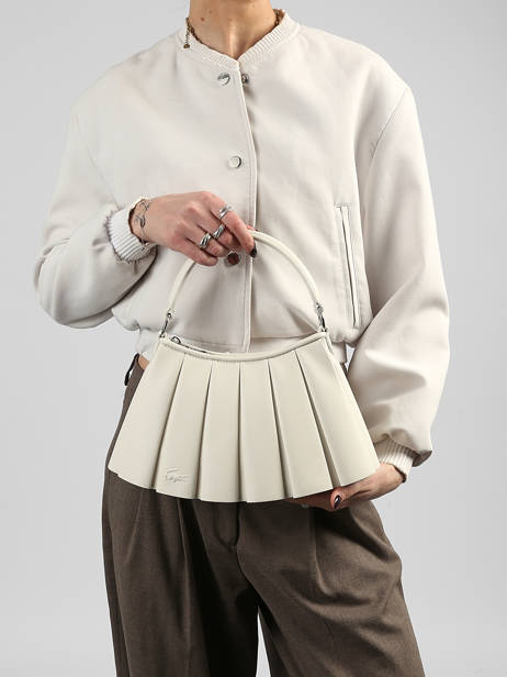 Schoudertas Lenglen Leder Lacoste Wit lenglen NU5011DP ander zicht 1