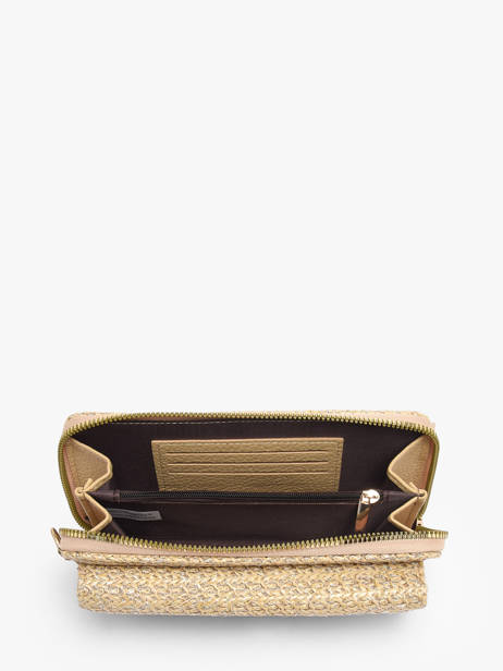 Portefeuille /cross Body Miniprix Beige raphia 1460 ander zicht 2