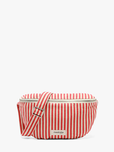 Belt Bag Custine Striped Gerecycleerd Katoen Rivedroite Rood spring striped CUSTSTRI