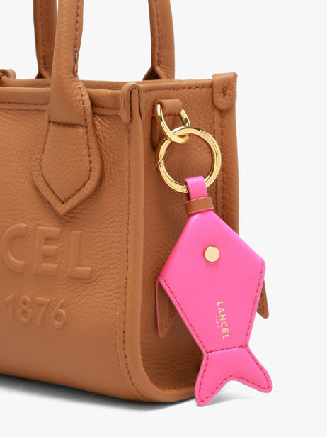 Porte-clefs Cuir Lancel Rose charms A14200 vue secondaire 1