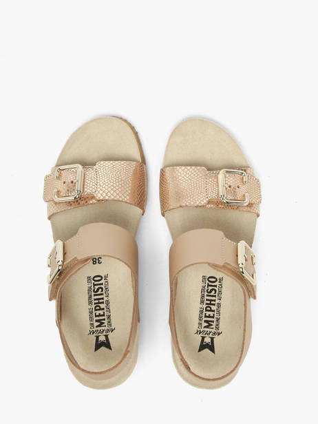 Sandalen Met Platformzool Uit Leder Mephisto Beige women P5148844 ander zicht 3