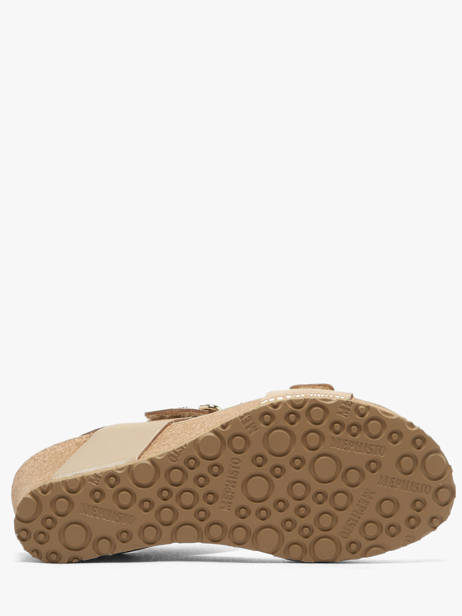 Sandalen Met Platformzool Uit Leder Mephisto Beige women P5148844 ander zicht 4
