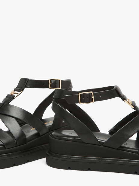 Sandalen Uit Leder Tamaris Zwart accessoires 46 ander zicht 2