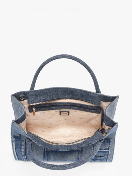 Cross Body Tas Jodi Katoen Guess Blauw jodi DM976922 ander zicht 2