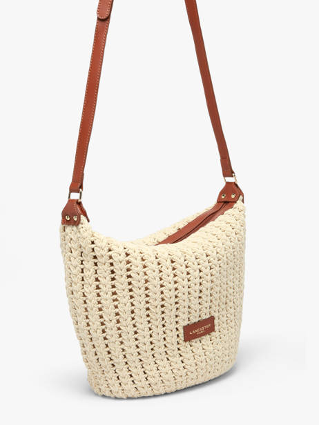 Cross Body Tas Tresse Coton Lancaster Beige tresse coton 69 ander zicht 1