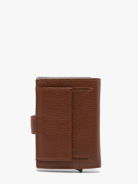 Portefeuille Caviar Cuir Crinkles Marron caviar 14600 vue secondaire 3