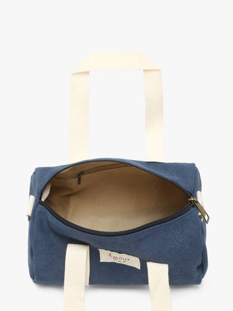 Cross Body Tas Amour Toile Katoen Miniprix Blauw amour toile 8084 ander zicht 1