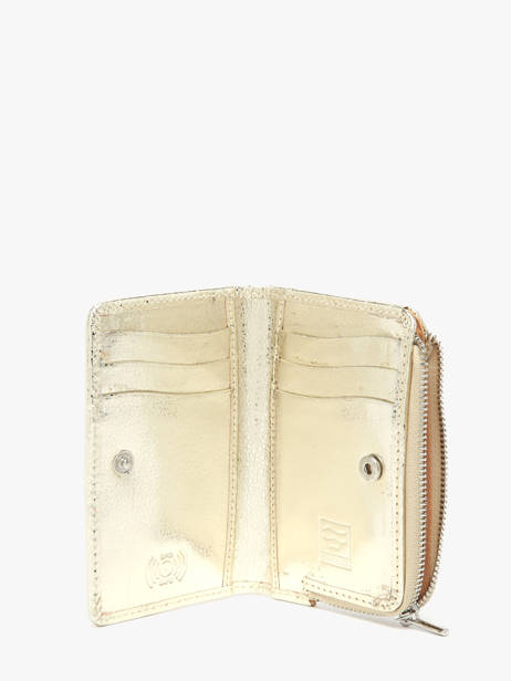 Portefeuille Leder Crinkles Goud caviar 14340 ander zicht 1