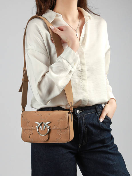 Schoudertas Love Bag Soft Pinko Bruin love bag soft 6244A0F6 ander zicht 1