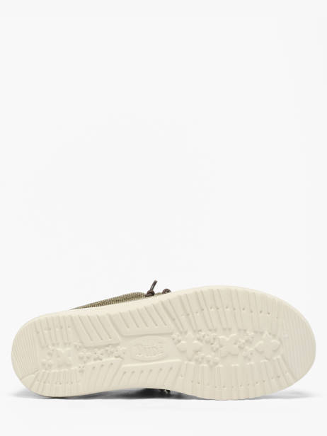 Mocassins Wally Braided Hey dude Vert men 40003 vue secondaire 4