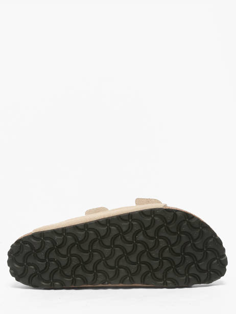 Slippers Uit Leder Birkenstock Beige women 1029260 ander zicht 4