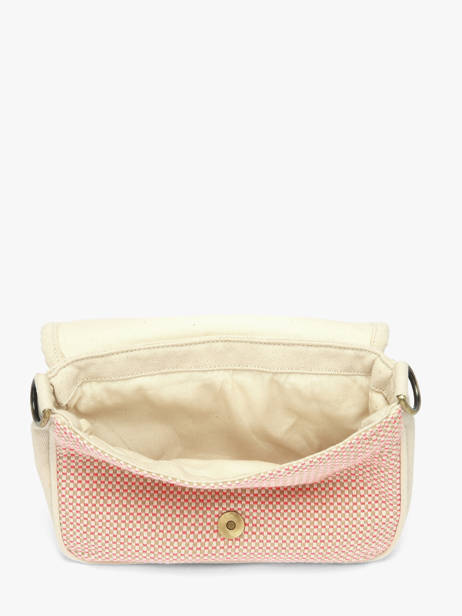 Sac Bandoulière Tressage Coton Hindbag Rose tressage TS vue secondaire 2