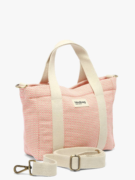Sac à Main Tressage Coton Hindbag Rose tressage TS vue secondaire 1