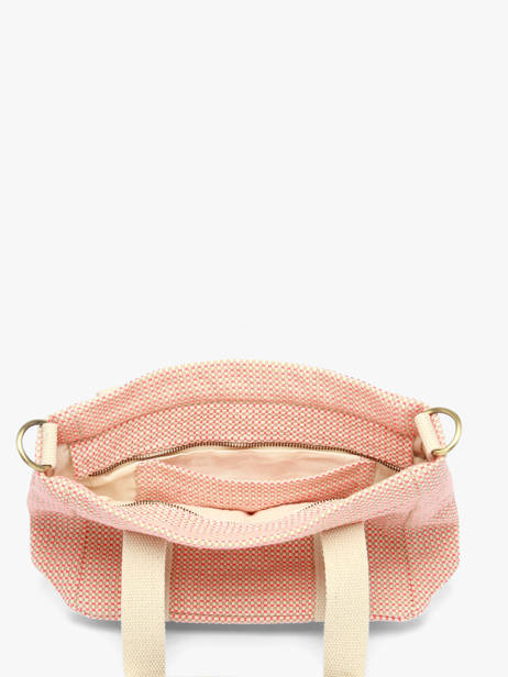 Sac à Main Tressage Coton Hindbag Rose tressage TS vue secondaire 2