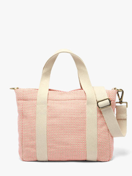 Sac à Main Tressage Coton Hindbag Rose tressage TS vue secondaire 3