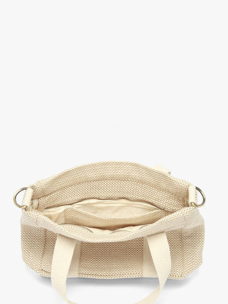 Handtassen Tressage Katoen Hindbag Beige tressage TS ander zicht 3