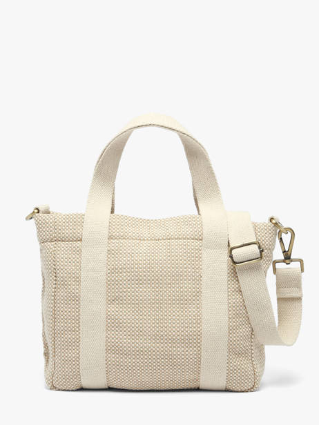 Handtassen Tressage Katoen Hindbag Beige tressage TS ander zicht 4