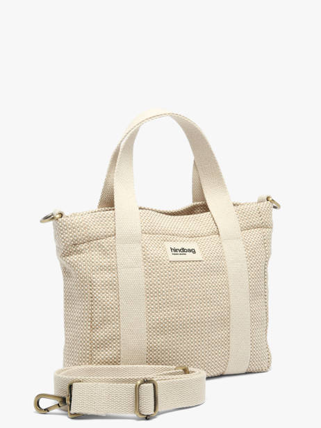 Handtassen Tressage Katoen Hindbag Beige tressage TS ander zicht 2