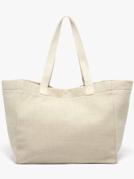 Sac Porté épaule Tressage Coton Hindbag Beige tressage TS vue secondaire 3