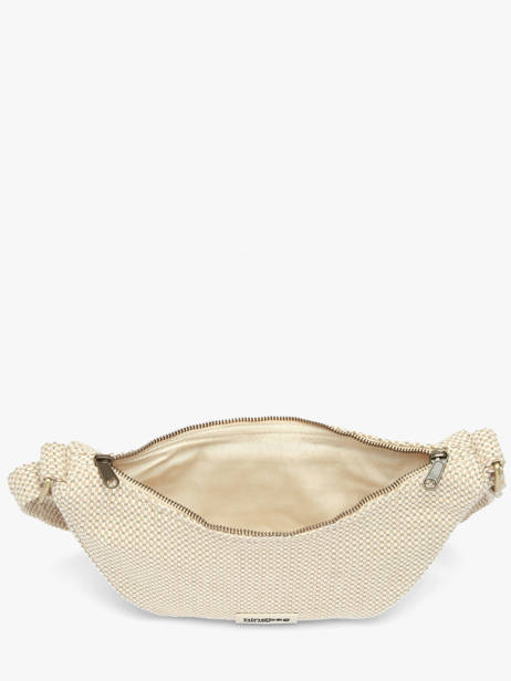 Sac Bandoulière Tressage Coton Hindbag Beige tressage TS vue secondaire 2