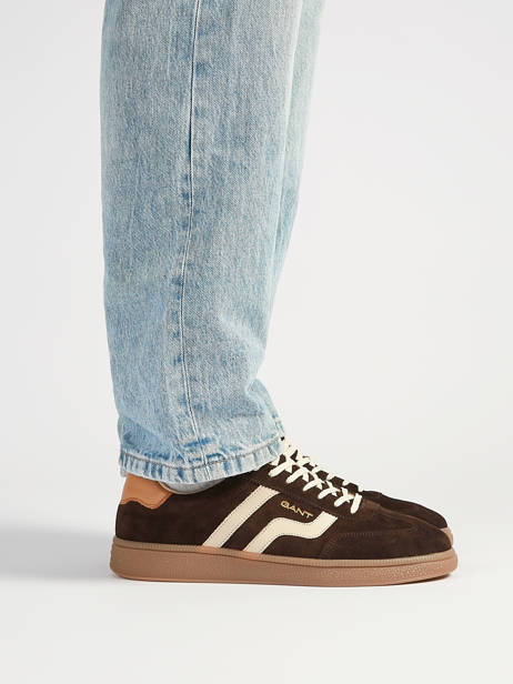 Sneakers Uit Leder Gant Zwart men CUZIMG46 ander zicht 1