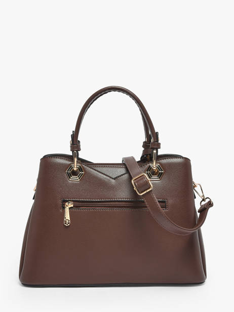 Handtas Saffiano Gallantry Bruin saffiano M9431 ander zicht 3