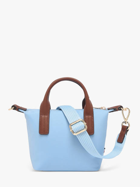 Cross Body Tas Popette Nylon Tommy hilfiger Blauw popette AW18368 ander zicht 3