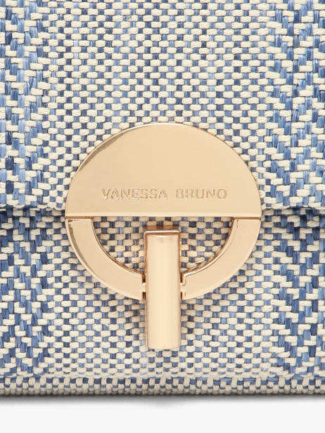 Sac Bandoulière Moon Vanessa bruno Bleu moon 7V40533 vue secondaire 2