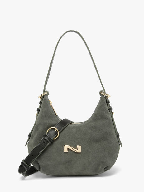 Cross Body Tas Sam Suède Leder Nathan baume Groen vogue 4