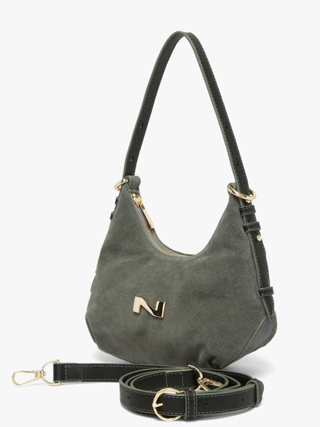 Cross Body Tas Sam Suède Leder Nathan baume Groen vogue 4 ander zicht 2