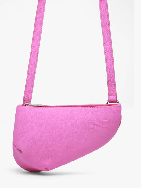 Cross Body Tas City Perle Leder Nathan baume Roze n city N1811000 ander zicht 2