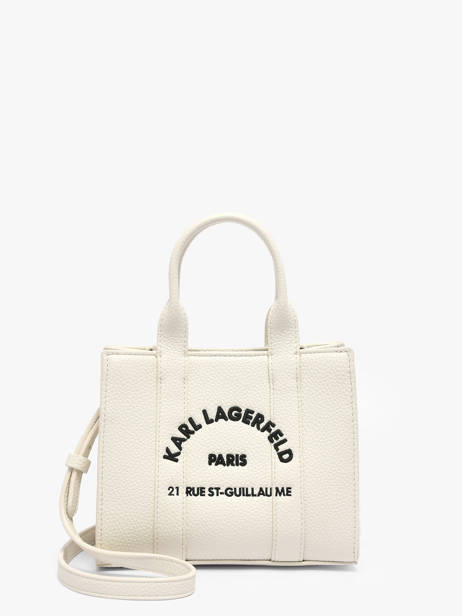 Sac Xs Rsg Cuir Avec Bandouli�re Karl lagerfeld Blanc rsg B1W30042