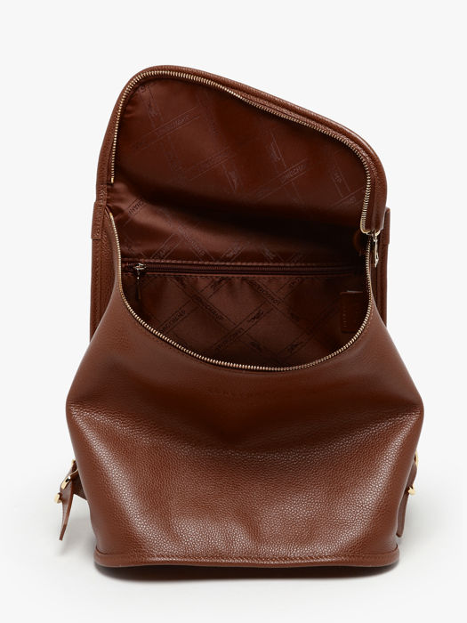 Longchamp Le foulonné Rugzak Bruin