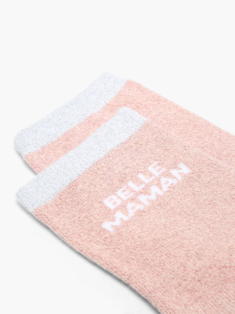 Chaussettes Pieces Rose socks women 17168185 vue secondaire 1