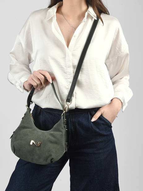 Cross Body Tas Sam Suède Leder Nathan baume Groen vogue 4 ander zicht 1