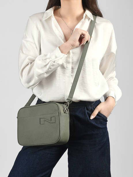 Cross Body Tas N City Leuven Leder Nathan baume Groen n city 7 ander zicht 1