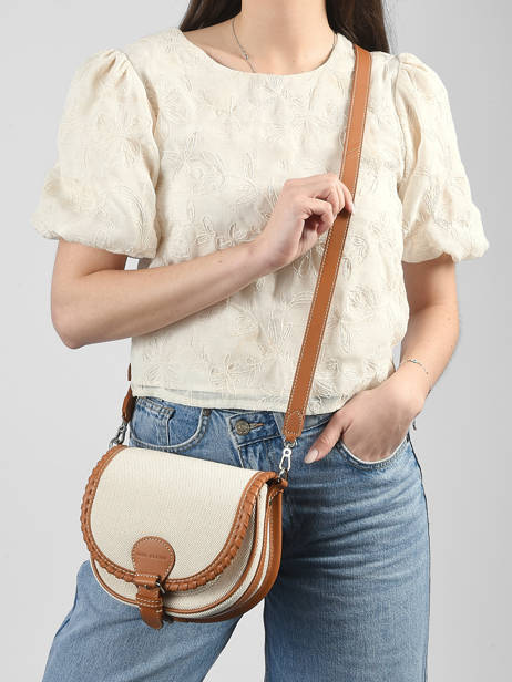 Cross Body Tas Bobo S Escapade Katoen En Leder Paul marius Beige escapade BOBOSESC ander zicht 1
