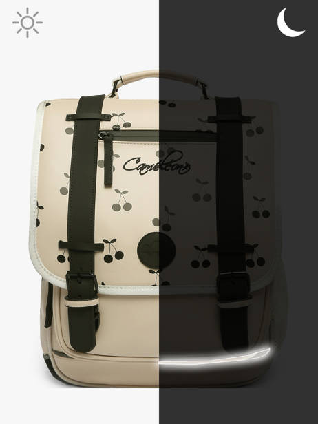 Sac à Dos 2 Compartiments Cameleon Beige vintage north PBVWSD39 vue secondaire 8