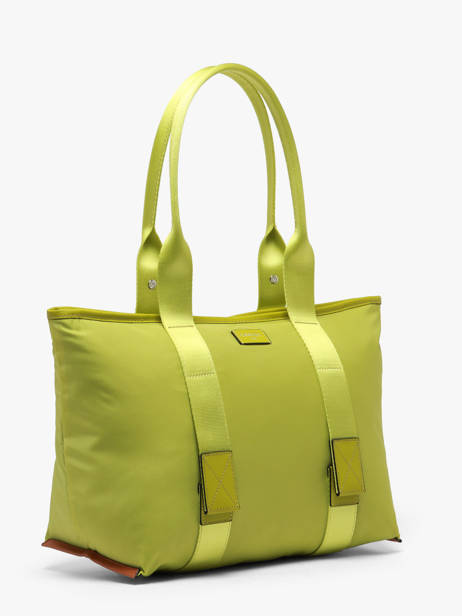 Schoudertas M Mistral Rollable Nylon En Leder Lancel Groen mistral A13995 ander zicht 2
