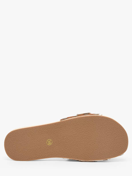 Mules En Cuir Colors of california Marron women HCBAYL06 vue secondaire 4