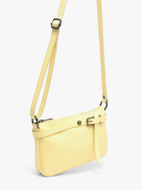 Sac Bandoulière Caviar Cuir Milano Jaune caviar G1421N vue secondaire 1