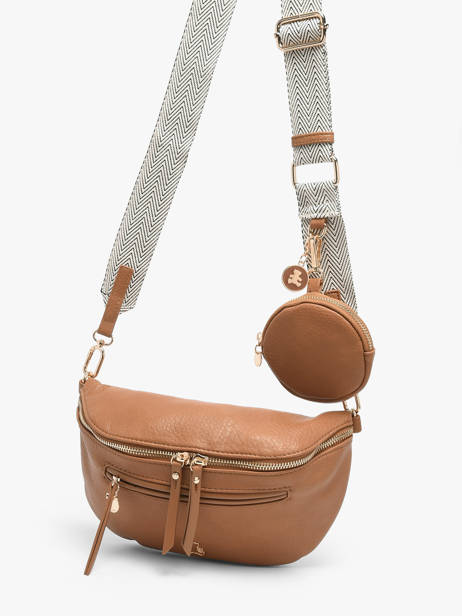 Heuptasje Lulu castagnette Bruin zip YSALINE2 ander zicht 2