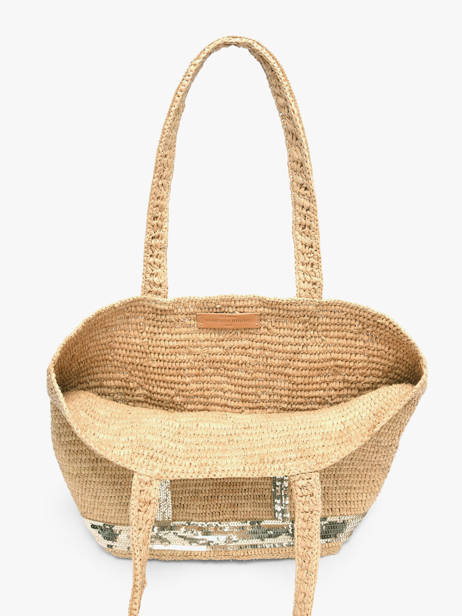 Handtas Cabas Raphia Raphia Vanessa bruno Beige cabas raphia 64V40380 ander zicht 4