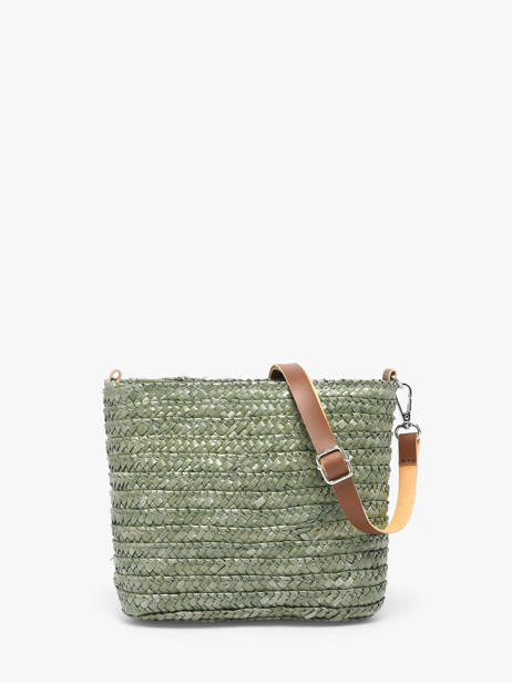 Sac Bandoulière Milos Paille Les tropeziennes Vert milos TZ04 vue secondaire 4