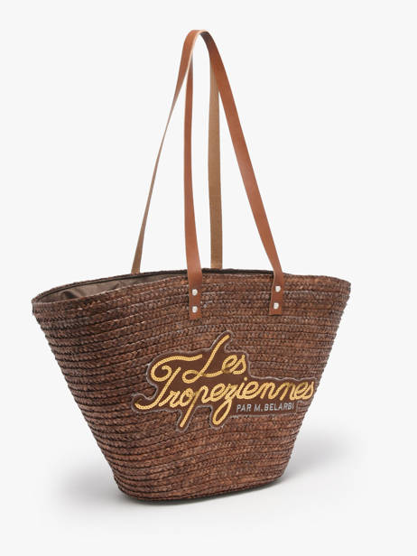 Schoudertas Milos Stro Les tropeziennes Bruin milos TZ01 ander zicht 1