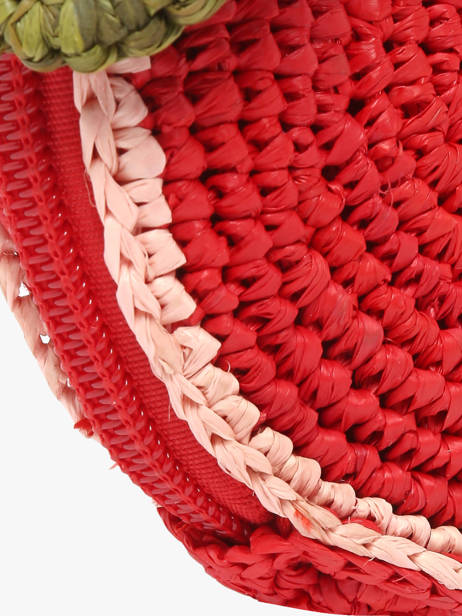 Tasjuweeltje Summer Fruit Raffia Le voyage en panier Rood l'atelier du crochet AM830 ander zicht 1